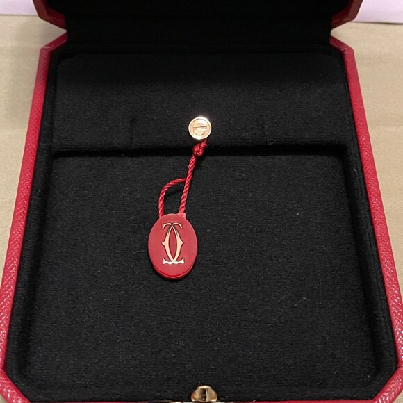 New CARTIER LOVE 18k YG Single Unisex Earring - Picture 3 of 8
